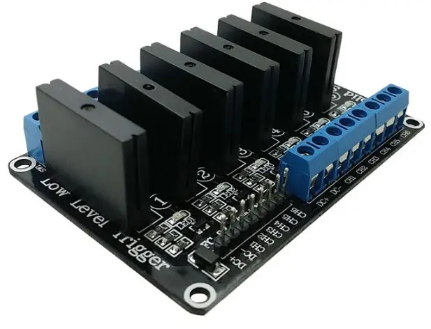 6 Channel 5V DC Relay Module Solid State Low Level SSR AVR DSP