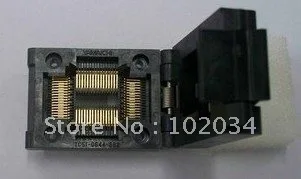 

100% NEW IC51-0644-824 TQFP64 QFP64 LQFP64 IC Test Socket / Programmer Adapter / Burn-in Socket ( IC51-0644-824-1)0.8MM