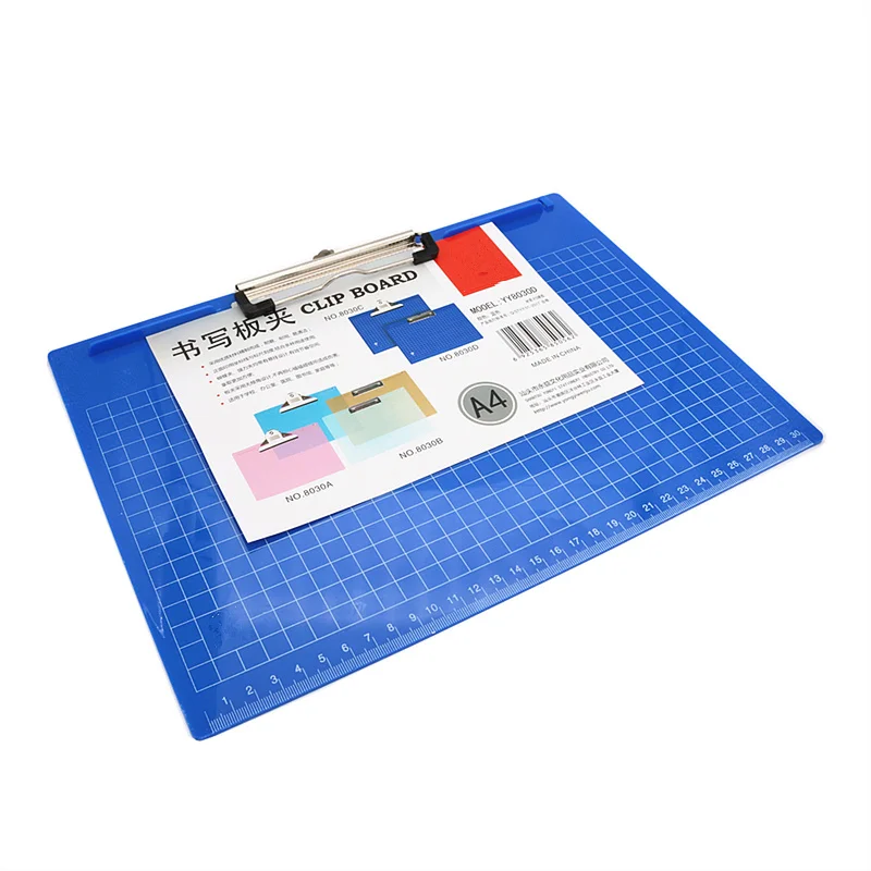 A4 horizontal clipboard A4 drawing paper clip pad Thick plastic writing pad Office file folder clip