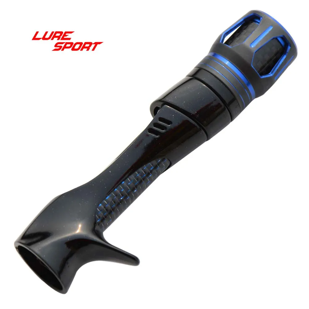 

LURESPORT 2 Sets Reel Seat PCS hexagon window Aluminum CarbonTube MK Cap Black Paint Rod Building Component Repair DIY Accessory