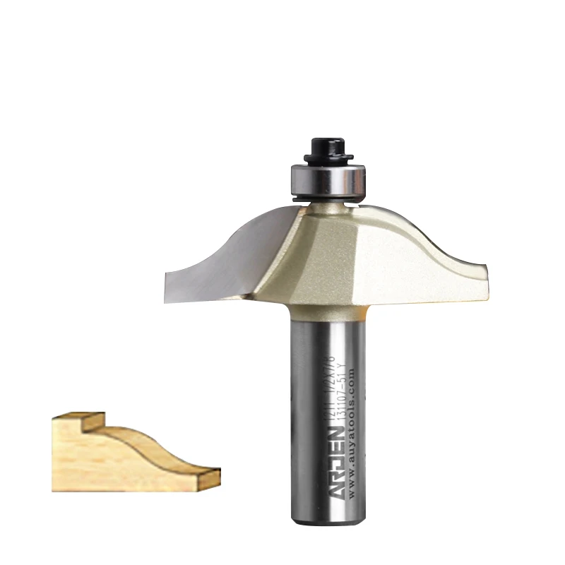 

Woodworking Tool Double Roman Ogee Round-Over Arden Router Bit - 1/2*1/2 -12.7mm" Shank - Arden A1211158