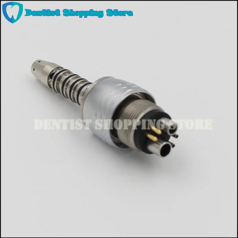 ทันตกรรม LED Fiber Optic Quick Coupler 6 หลุมข้อต่ออะแดปเตอร์ Universal fit สําหรับ KAVO Handpiece ความเร็วสูง