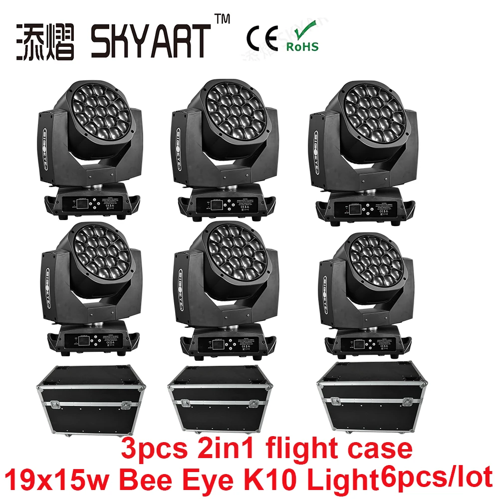 

Big Bee Eye K10 19*15W Rgbw 4in1 Zoom Led Moving Head Light