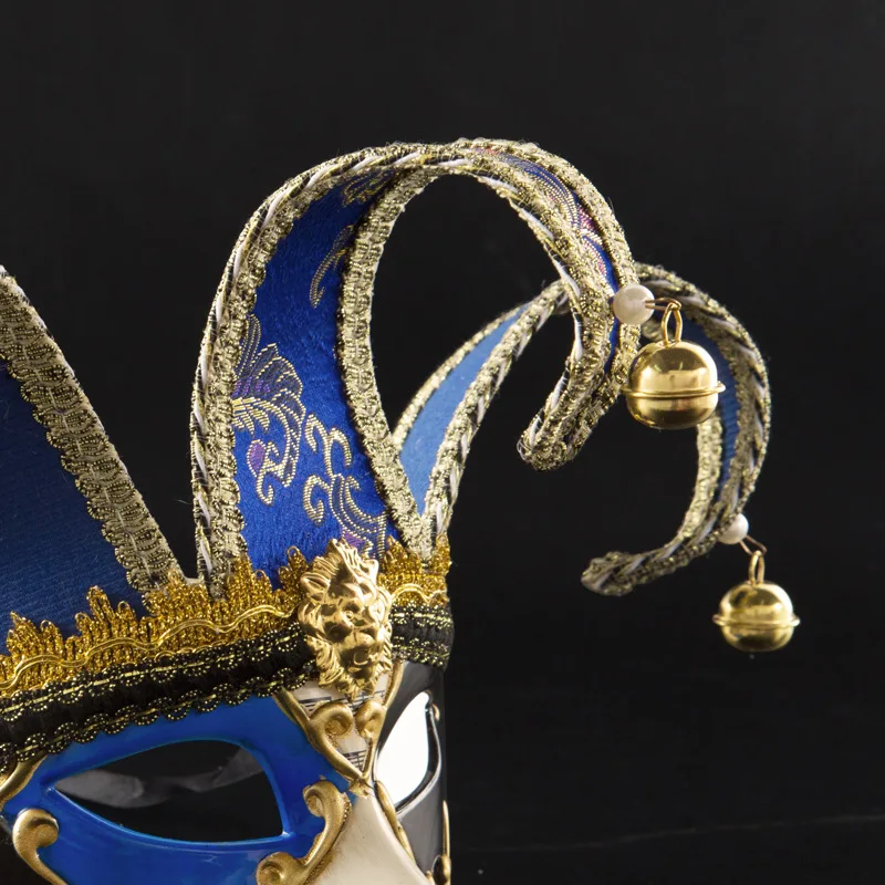 Venetian Masks For Parties Jester Carnival Mask Mascara Halloween Man Cosplay Party Masker Clown Half Face Masque Art Prom Props