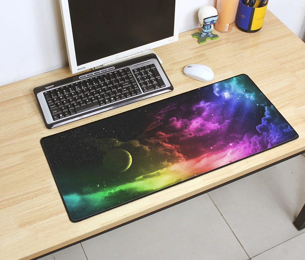 70x30cm Non-Skid Rubber Large thick Gaming Mouse Pad Dream Catcher Feather Pattern Mouse Mat Desktop PC Computer Laptop Mousepad