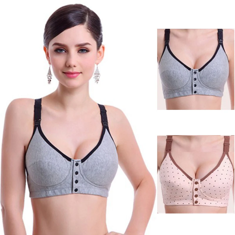 Maternity Nursing Bras Breathable Fabrics Pregnant Women Nursing Bra Underwear Maternity Breastfeeding Feeding Bras Anti Sagging