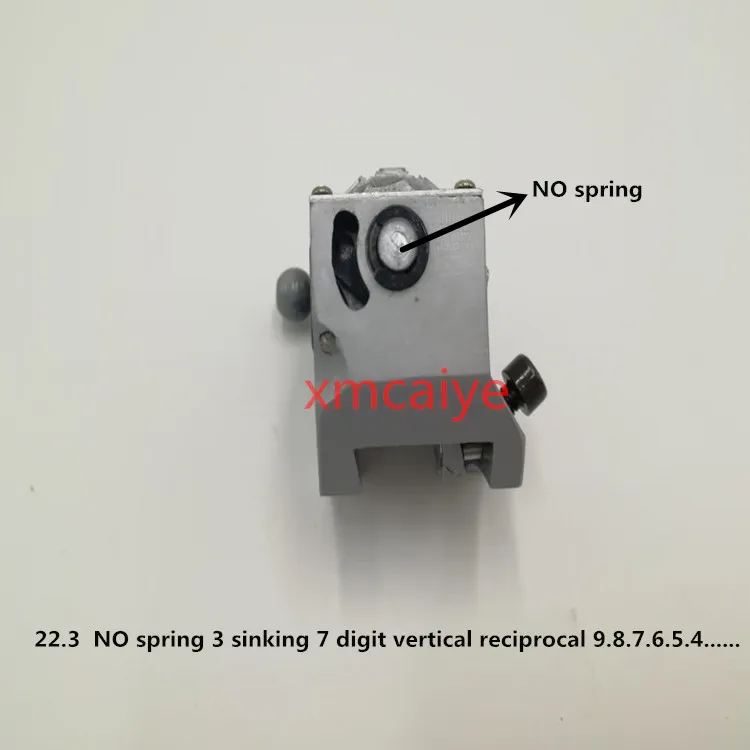 1 PCS No Spring 3 Sinking GTO 7-Digits Numbering Machine Vertical , Jump Moth 0987654......Sides 22.3