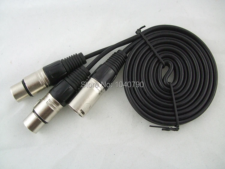 Male card nong nong to dual mother card  microphone cable Tuning decca dragon line Audio line 3M 9.6ft