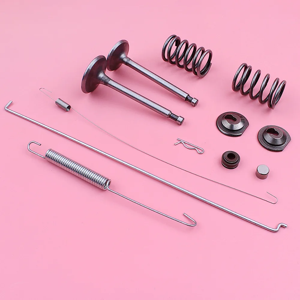 Intake Exhaust Valve Governor Link Rod Return Spring Set For Honda GX390 13HP GX 390 Stem Seal Cap Lawn Mower Engine Spare Part