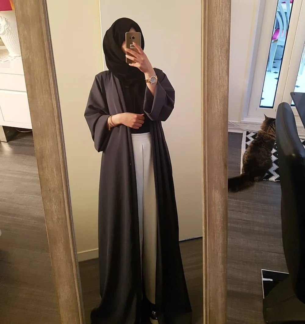 fashion Adult Muslim fashion brand ruffles abaya dubai islamic 7 colors purple abayas with belt wq822 prayer clothing dropship