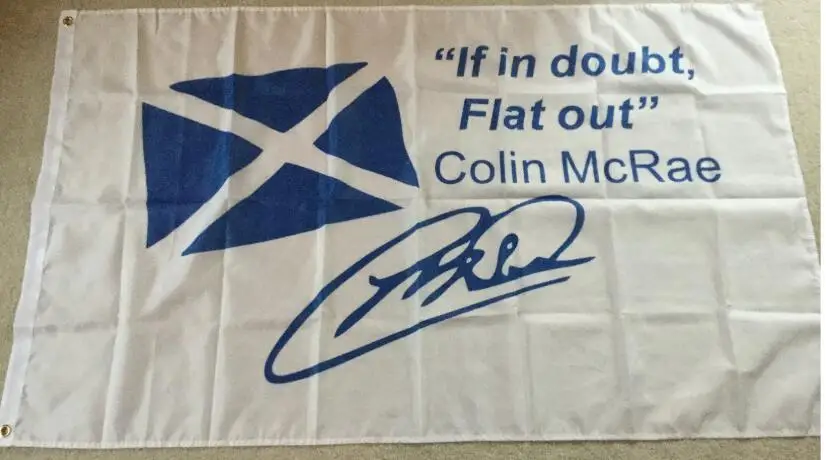 Colin McRae flag with 3x5ft custom any banner flag