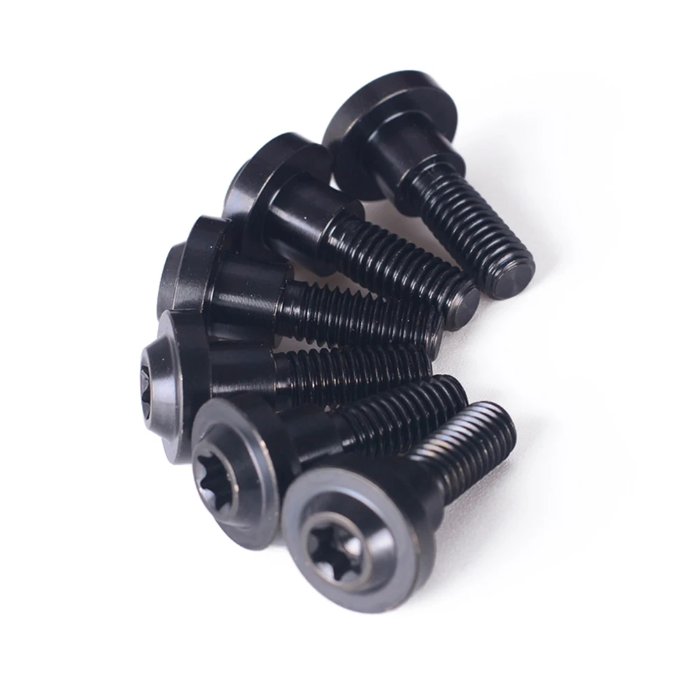 Tytan/Ti M6x20mm dla Yamaha R1 1998-2009/R6 1999-2008 przednia tarcza hamulcowa wirnik hamulca śruby czarny 6 sztuk