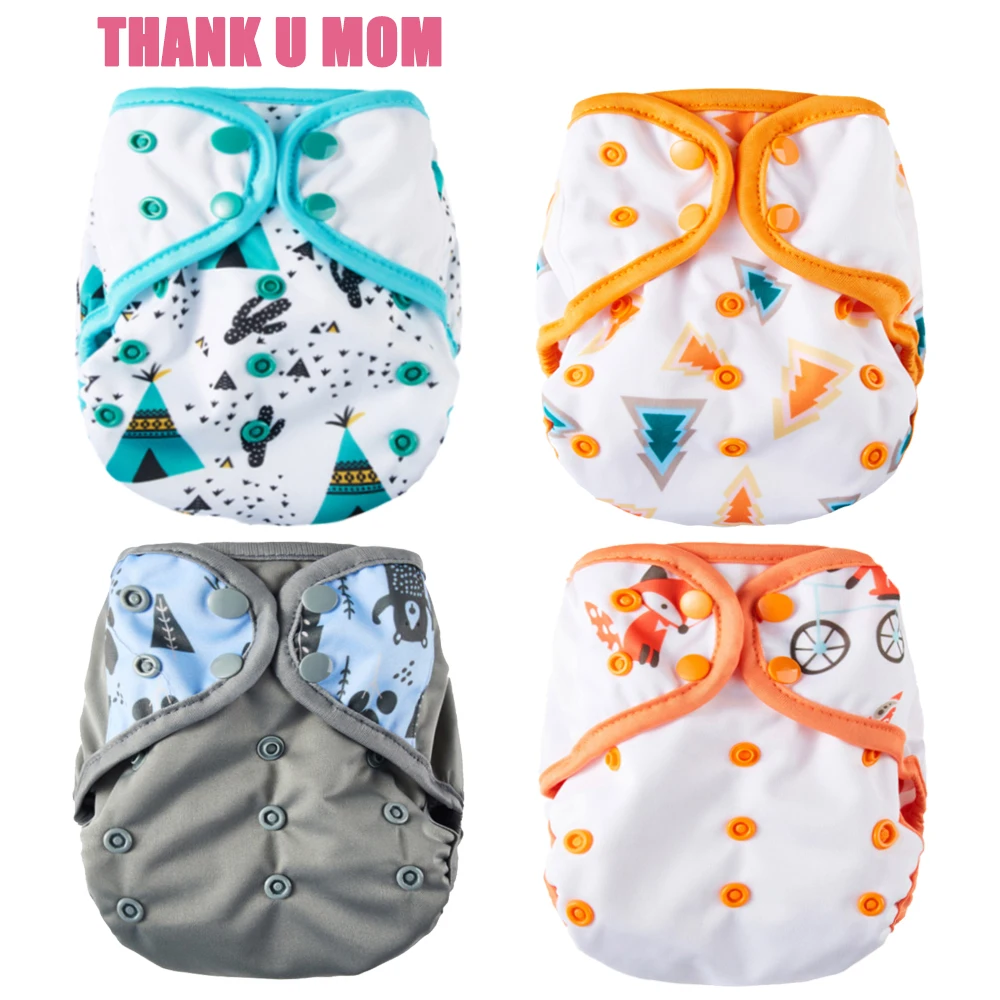 

One Size Diaper Cover Cloth Diapers Breathable PUL Baby Nappy S M L Adjustable Fit 8-35 Pounds Babies