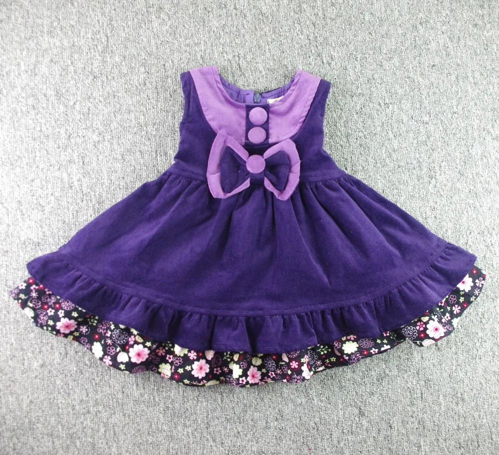 1-5T 100% Cotton Baby Toddler Kids Dresses For Girls Vestido De Festa Infantil Christmas Party Princess Tutu children clothing