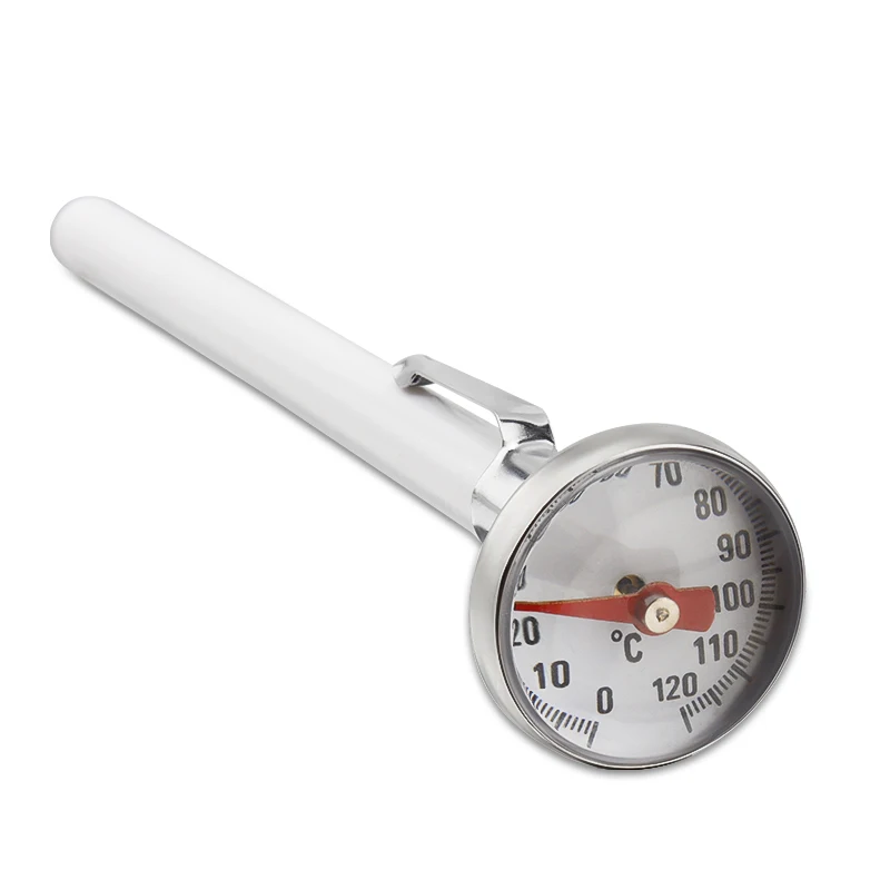 Classic Instant Read Pocket Thermometer Clearly Large Dial & Fast Sensor Precision Stainless Steel Home Brewing Thermometer