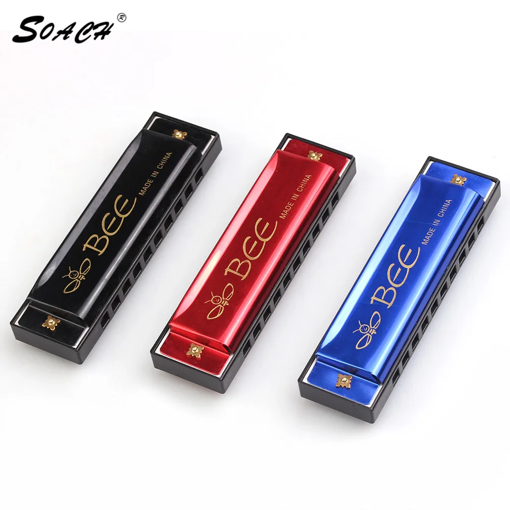 SOACH 3 colors 10 Holes Harmonica Children Musical Kid Beginner Education Birthday Gift guitar harmonicas