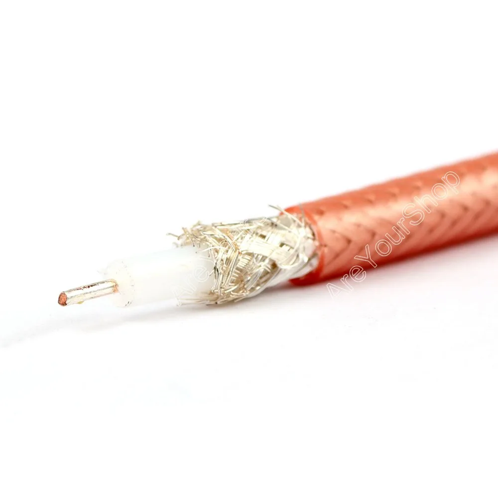 Areyourshop Sale 500cm RG142 RF Coaxial Cable Connector 50ohm M17/60 RG-142 Coax Pigtail 16ft  Plug