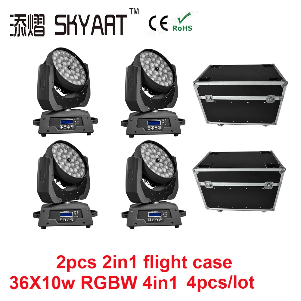 

DMX 36x10w RGBW 4in1 LED Moving Head wash Light DJ Light