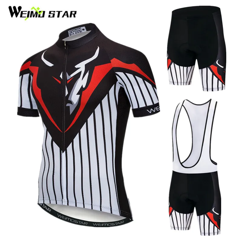 

Weimostar Summer Racing Cycling Jersey Set Outdoor Mountain Team Bike Clothing Maillot Ciclismo Quick Dry MTB Bicycle Clothes