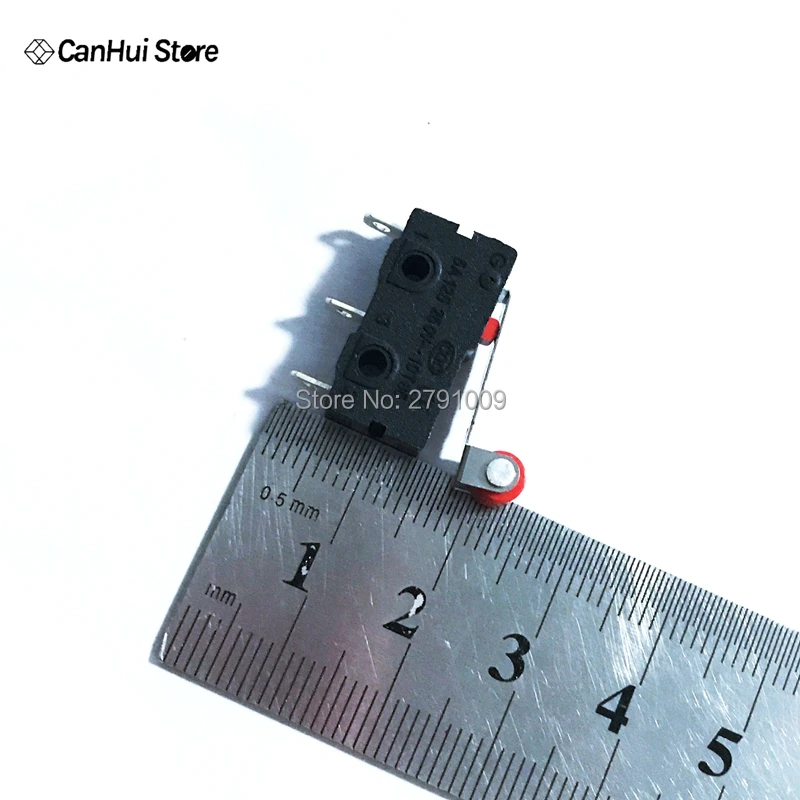 10 Pcs Mini Micro Limit Switch Roller Lever Arm SPDT Snap Action Roller Switch N/O N/C 5A250VAC KW11-3Z Mini Micro Switch Hot
