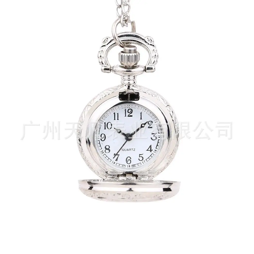 

Small vintage silver lace hollow-out Roman classical pocket watch manufacturers direct nostalgia pocket watch