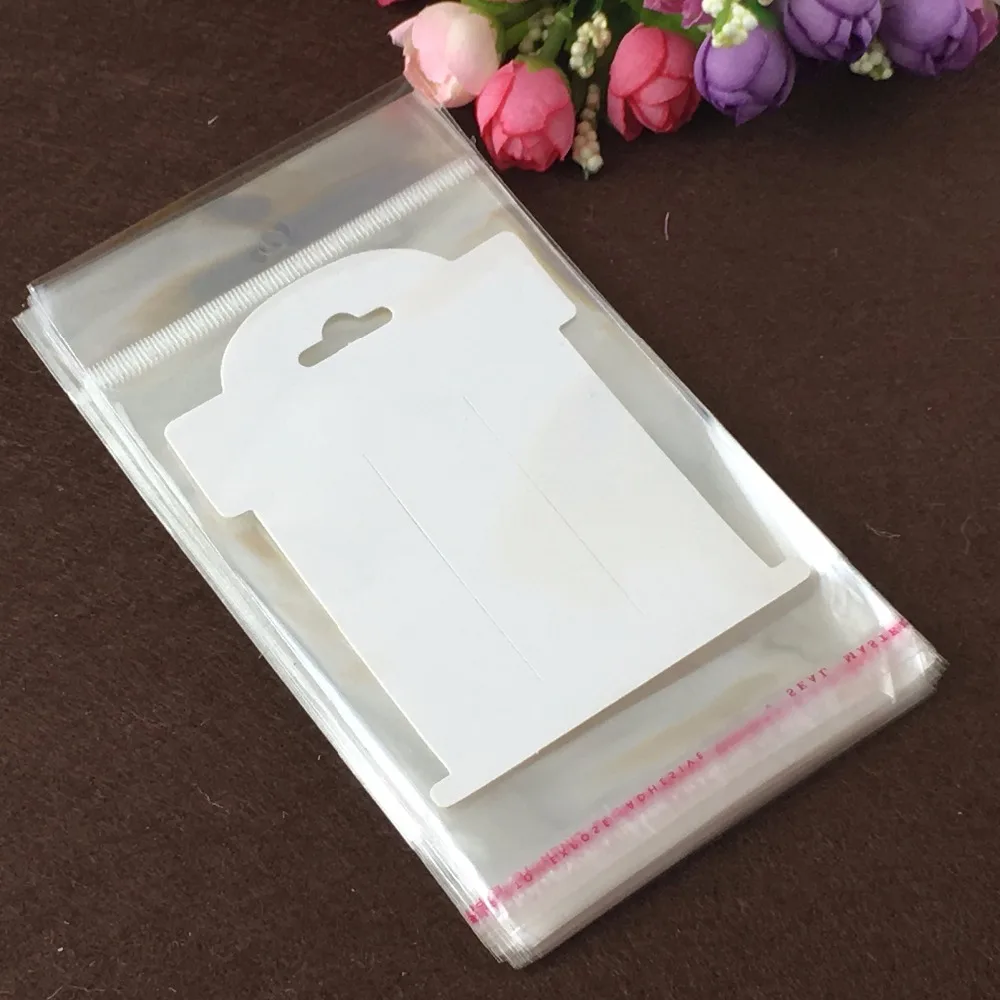 200pcs Hairpin cards+200pcs OPP Bags Blank Jewelry Cards hair clip card jewelry display card, if custom logo will be extra cost