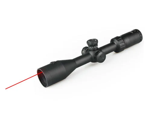 

PPT Tactical 3-9x42 LE Rifle Scope With Red Laser For Outdoor Sports Hunting HS1-0182