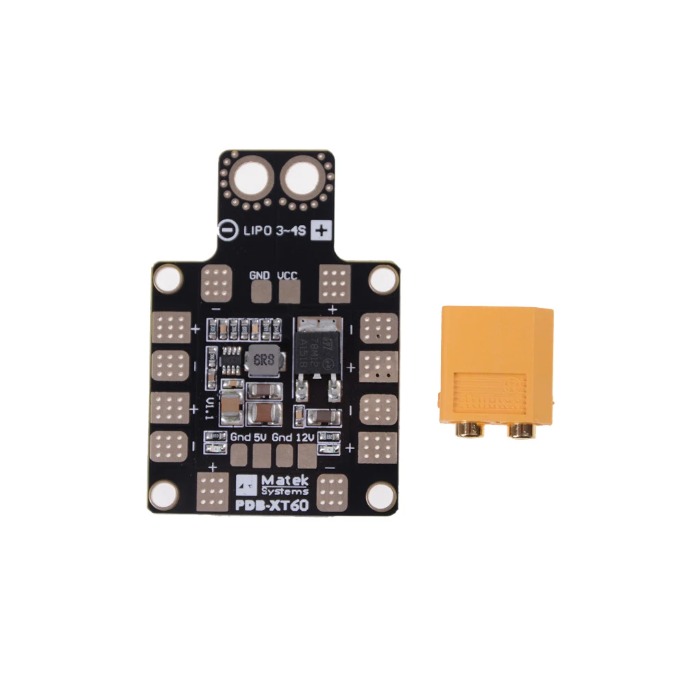 Matek Systems PDB XT60 W/ BEC 5V & 12V 2oz Copper For RC Helicopter FPV Quadcopter Muliticopter Drone Power Distribution Board