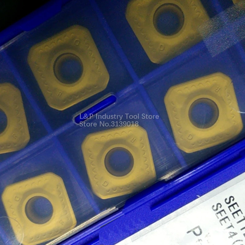 Herramienta de fresado Original CNC SEET12T3-DR YBC302 YBD252 YBG202 YBM351 YBG302 YBC301 YBC302 hoja de torno insertos de carburo cortador de cepillo