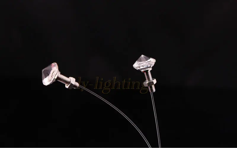 

For decoration optical fiber light end cups crystal hats tailpieces 50pcs ending tage 0.5mm-2.5mm fiber optic light fitting