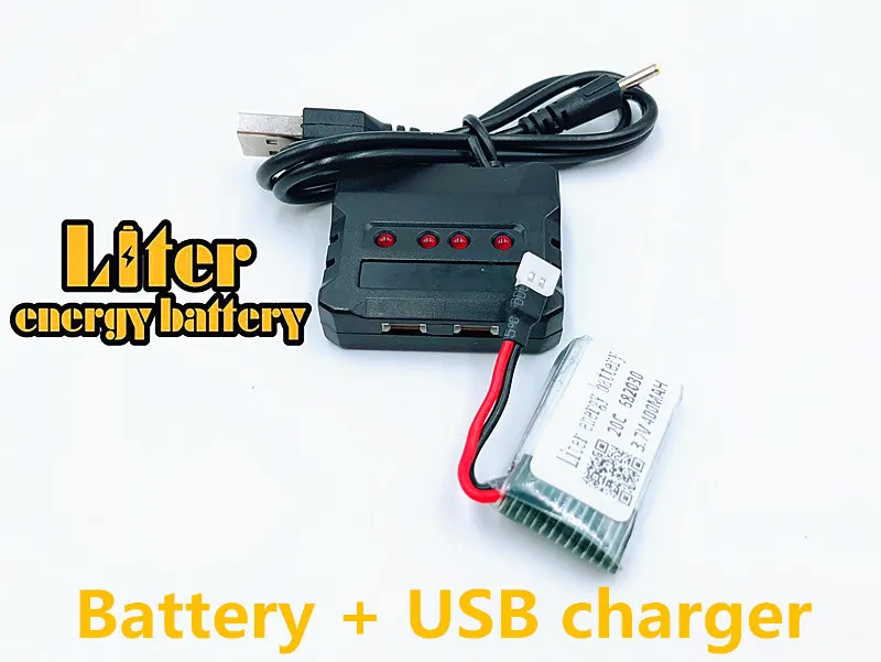 3.7V 400mAh 682030 20c Lipo Battery For X11C Remote Control Aircraft Accessories 3.7 V 400mAH 20C 3.7v Li-po batteries + charger