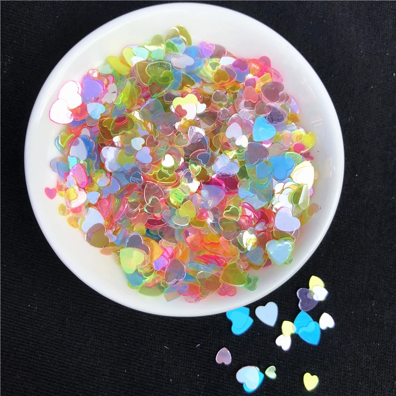 

20g/lot Mix 3-6mm Heart Nail Sequin PVC Loose Sequins Paillettes Nails Art manicure,wedding decoration confetti,DIY Accessories