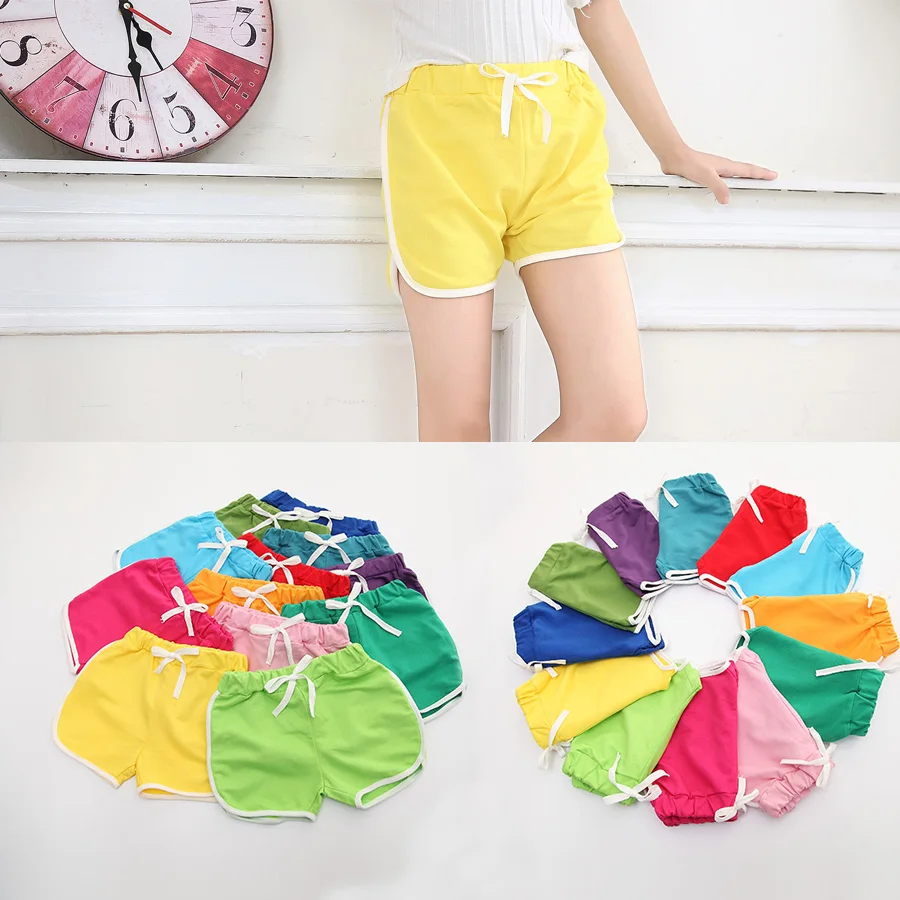 SheeCute kids clothing new  candy color girls short hot summer boys beach pants shorts 0902