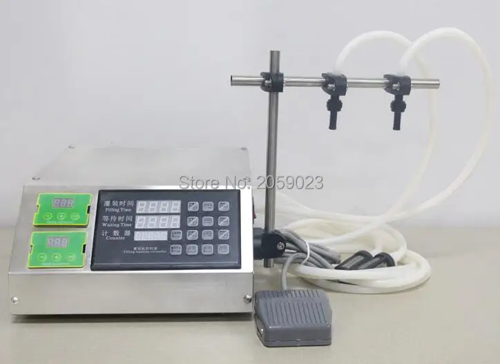 2 Heads Liquid Perfume Water Juice Essential Oil Electric Digital Alcohol Control Pump Liquid Filling Machine 2-4000ml