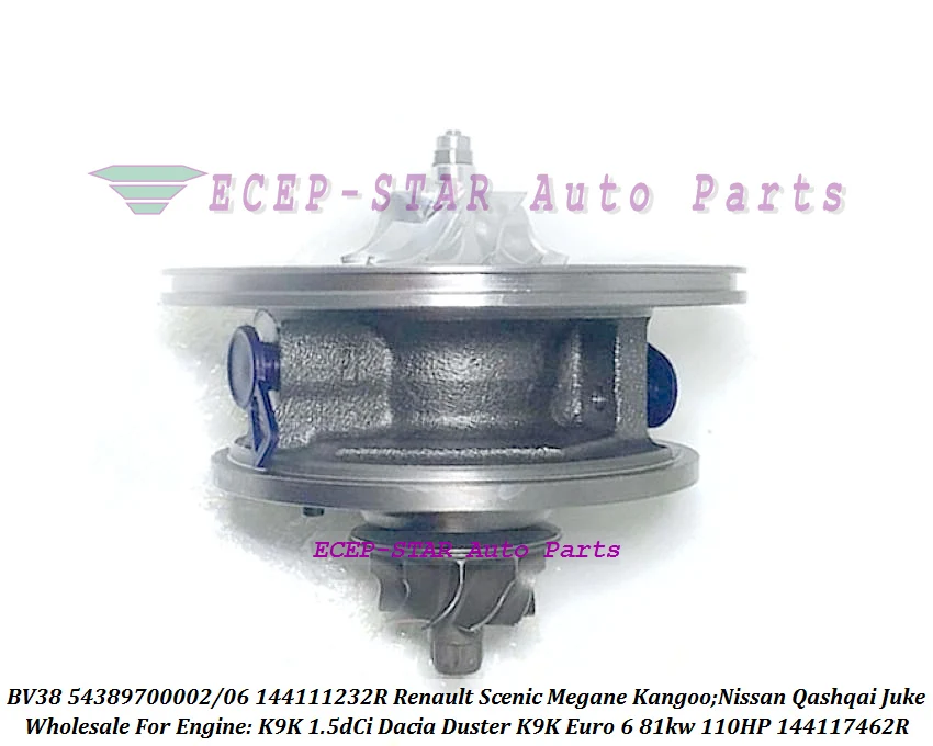 Turbo CHRA Cartridge BV38 54389700002 54389880002 144111232R For Renault Scenic Megane Kangoo For Nissan Qashqai Juke K9K 1.5dCi