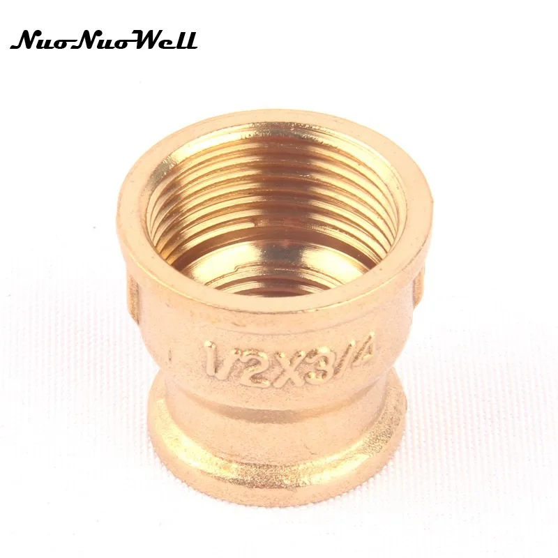 Brass Female Thread Socket Hose Connector, Garden Irrigation, Watering Adapter, Gas Pipe Coupler, Nipple, 1/2 