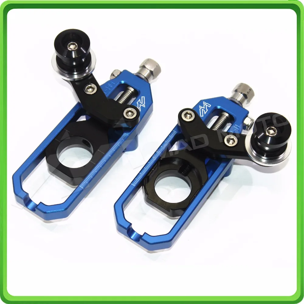 

Motorcycle Chain Tensioner Adjuster with spool for KAWASAKI Ninja ZX6R ZX-6R ZX 636 ZX636 2013 2014 2015 2016 Blue & Black