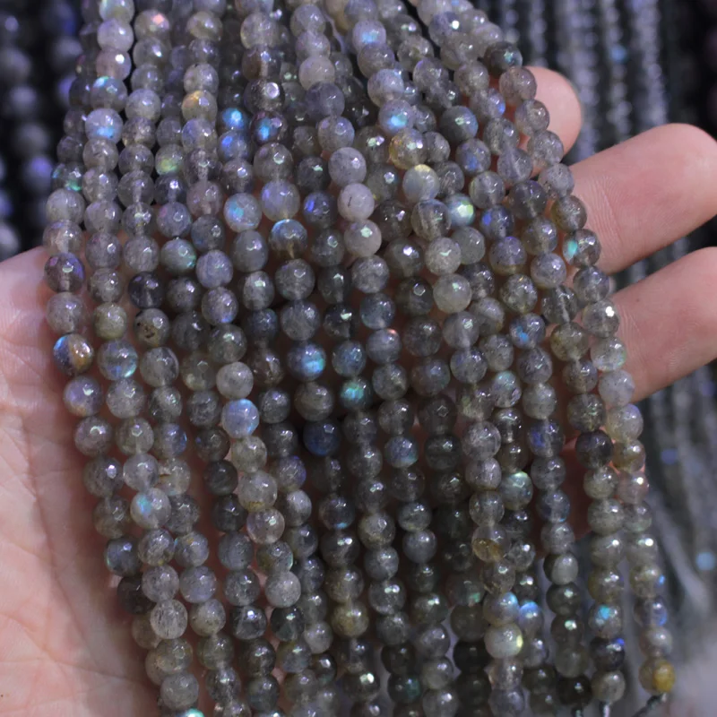 

round faceted 6mm 8mm Labradorite natural stone beads DIY loose bead for jewelry making strand 15" wholesale !