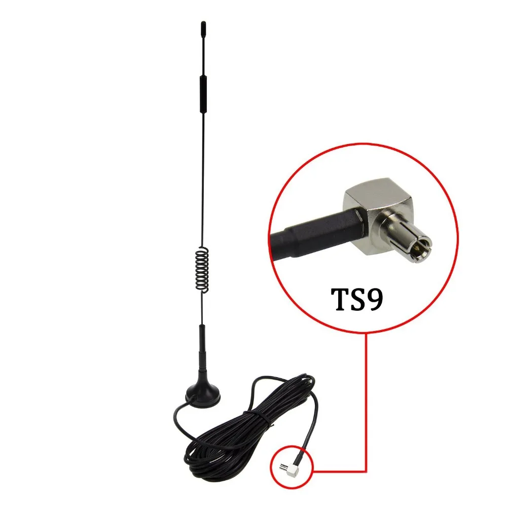 Złącze TS9 antena 7DBi o wysokiej mocy 4G LTE CPRS GSM 3G 2.4G WCDMA antena dookólna z podstawą stojak magnetyczny 5m RG174