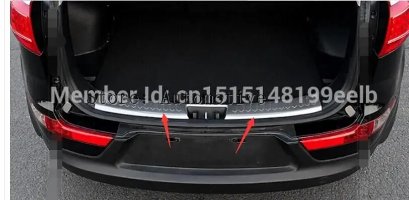 Stainless Steel inner Rear Bumper Protector Sill Trunk Tread Plate Trim Fit For Hyundai  Creta   IX25 ix25 2014 2015 2016