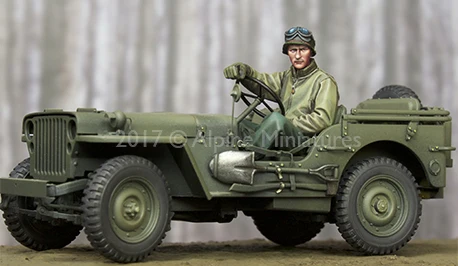 1:35 Resin kit  US Jeep Driver