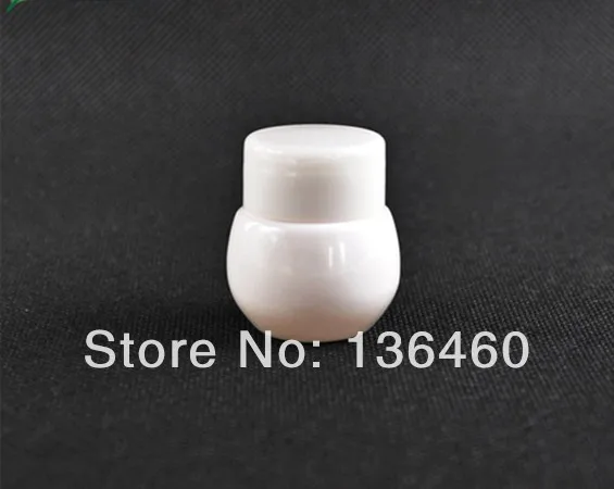 100pcs/lot 10g Pearl White PET Sample Jar Small Plastic Cosmetic Container Cream Box Eye Cream