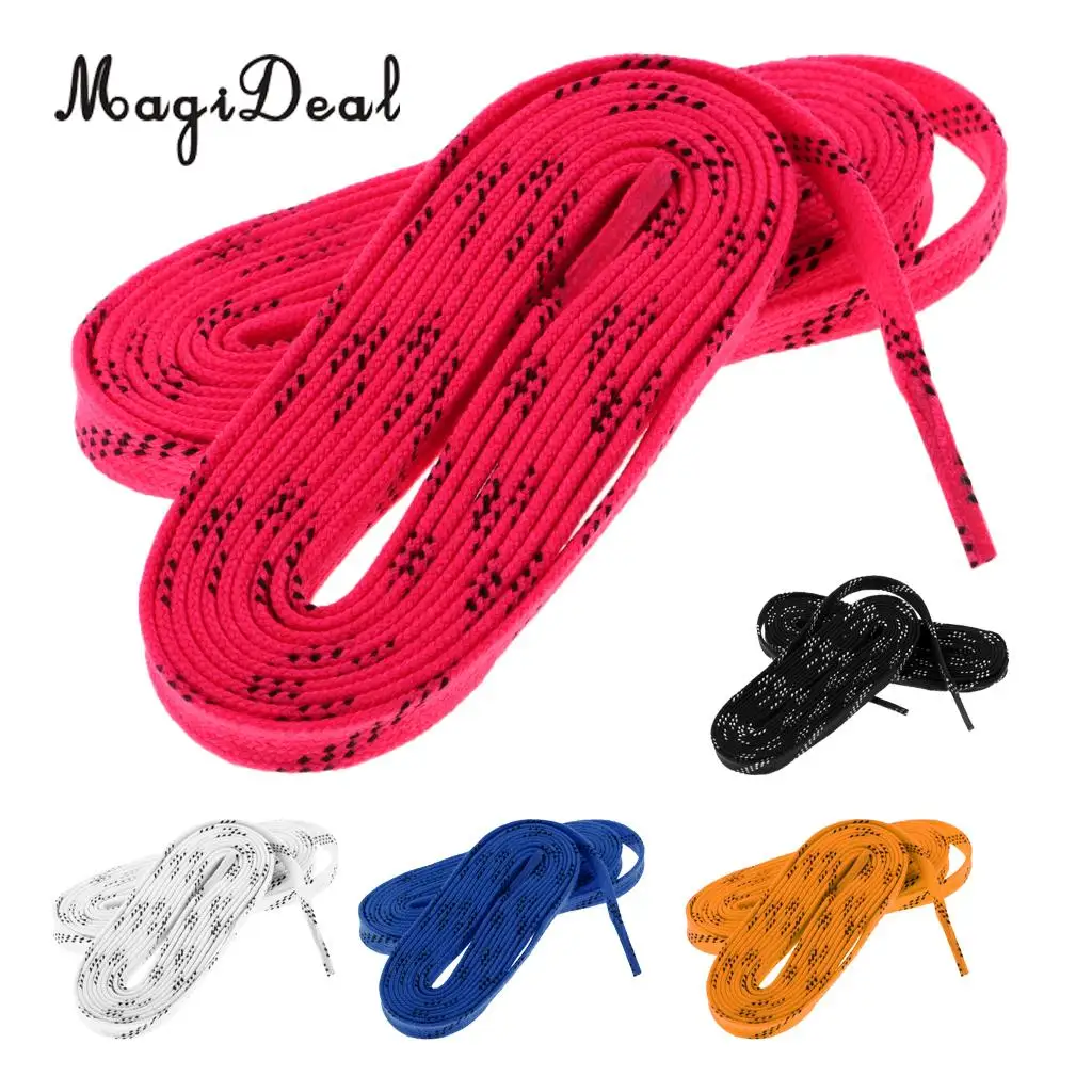 MagiDeal 96 "108" 120 "Nylon Adulto Uomini Donne Bambini Hockey Su Ghiaccio Pattini Pattino Piatto Lacci per Lo Sport roller Derby Pattini/Pattini/Pattini Stivali