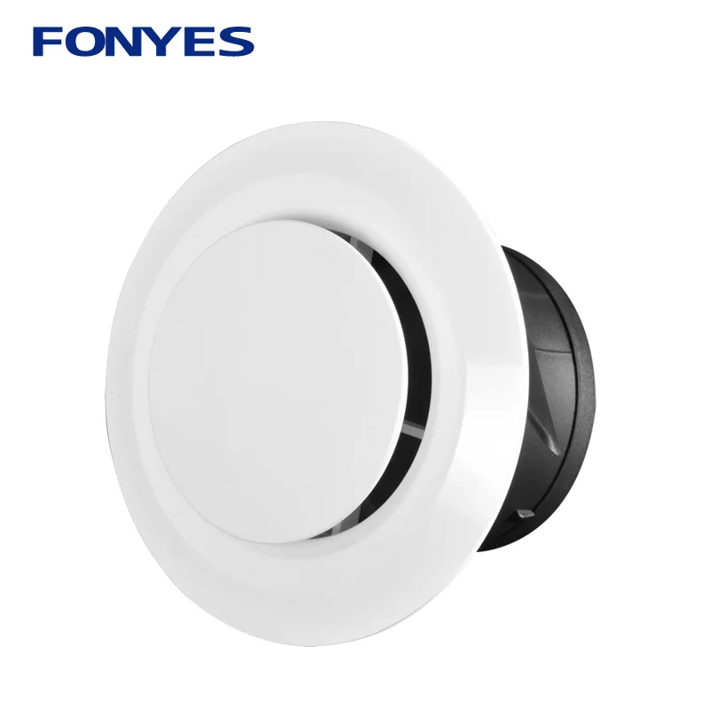 3/4/6 inch Plastic air vent cover bathroom wall ceiling exhaust pipe ventilation grille for round duct 75/100/150mm