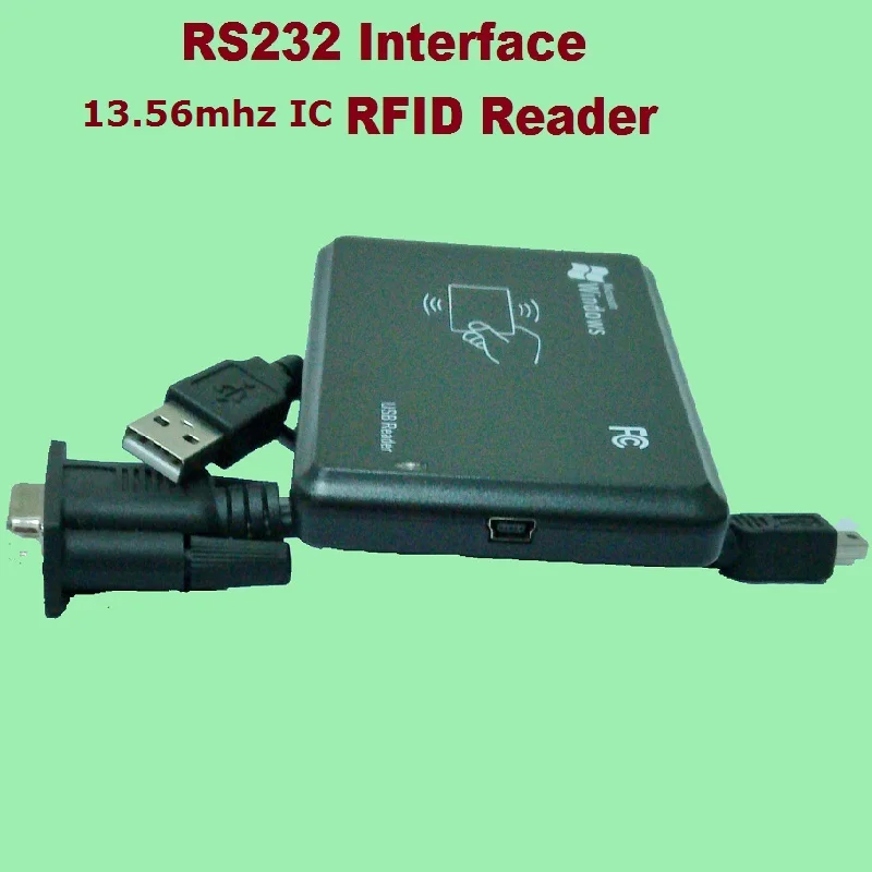 RS232 Inerface 13.56MHZ RFID IC Card Desktop USB Reader Compatible Security Proximity Sensor Smart EM100 Fast Response