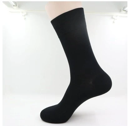 Fcare 10PCS=5 pairs black, khaki, dark gray, brown 43-46 bamboo fiber long leg socks bamboo men dress business socks calcetines