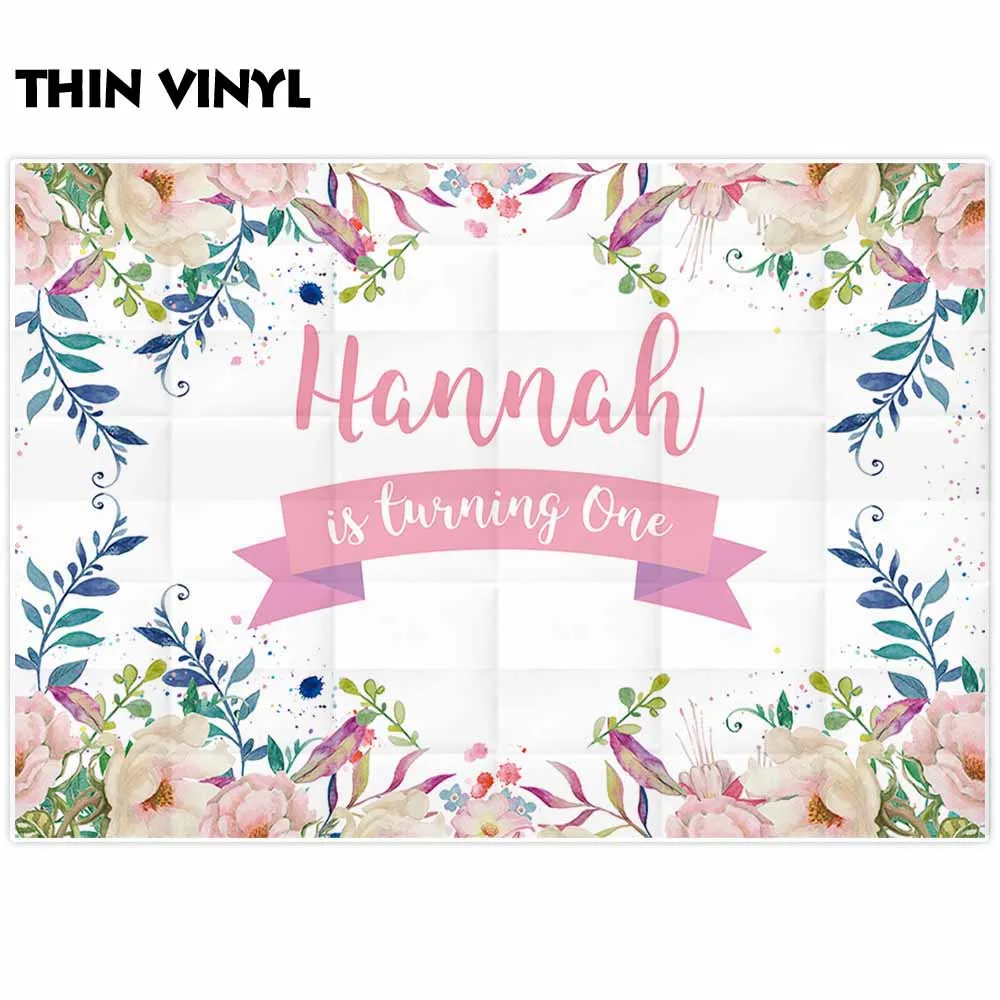 Allenjoy Bối Cảnh Cho Chụp Ảnh Phòng Thu Đẹp Cụm Hoa Viền Nhiều Màu Sắc Cánh Hoa Lá Sinh Nhật Nền Photocall