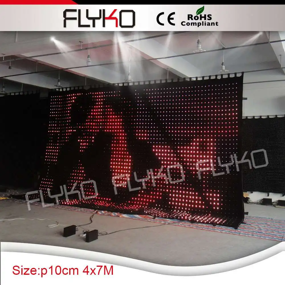 Hot sale CE, RoHS certificate led video display led vision curtain