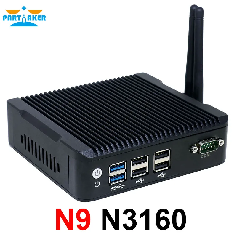 Nano mini pc N9 N3160 quad core supporto sistema linux per casa e ufficio