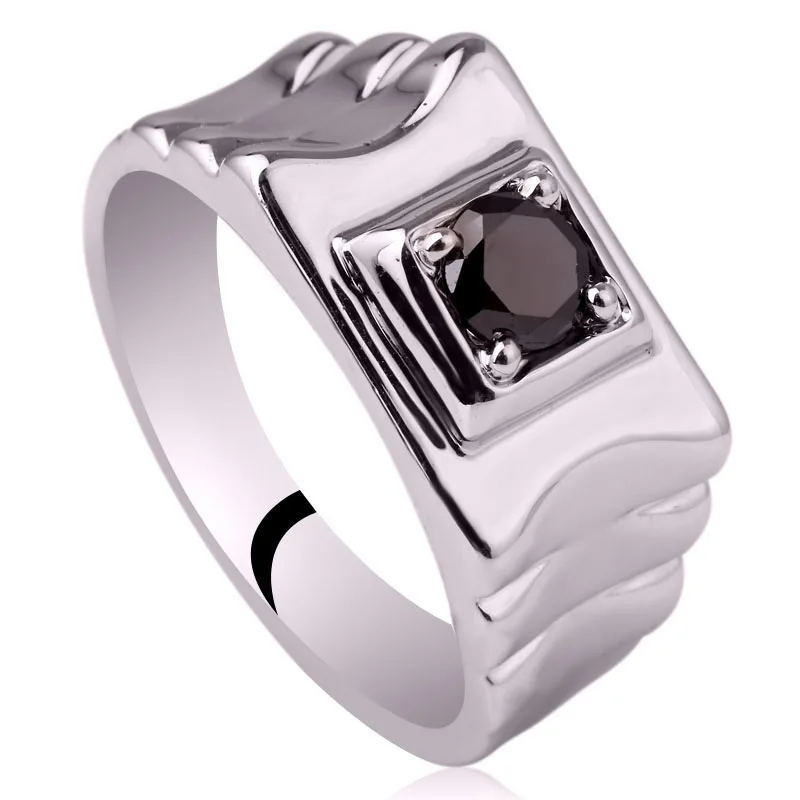 Men Sterling Silver Ring 925 Jewelry Support Wholesale Ripple Band Design Man Size 10 11 12 13 R520